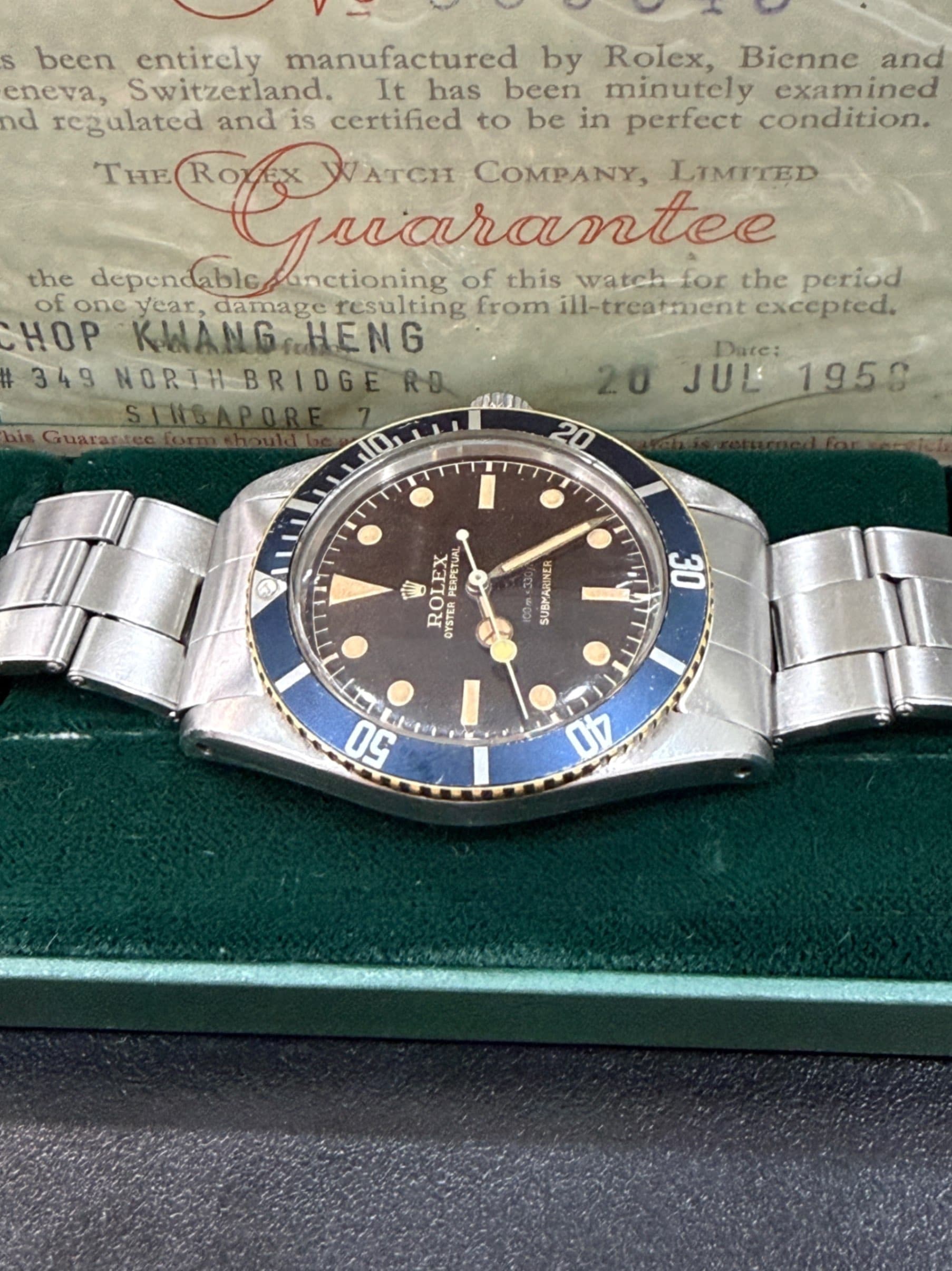 Rolex Tropical Dial "James Bond" Submariner 