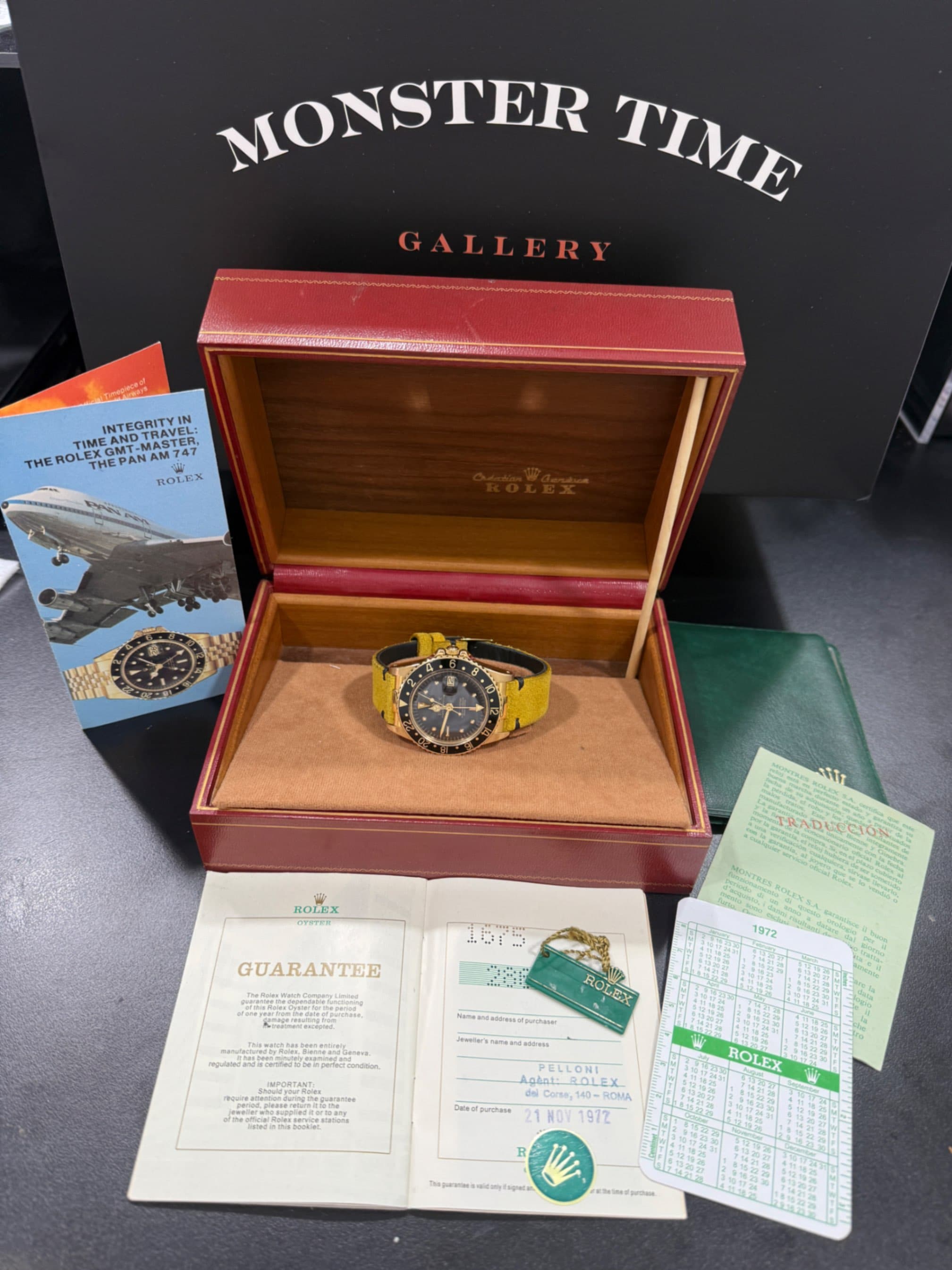 Rolex 1675 GMT Master 18K Full Set!